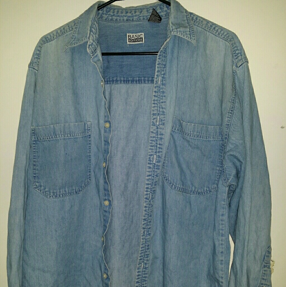 Basic Editions denim button down